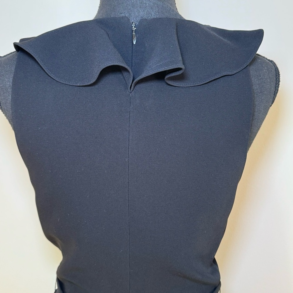 Elizabeth and James Shenzie Black Sleeveless Romper Ruffle V-Neck NWT Size 4 - Picture 5 of 9